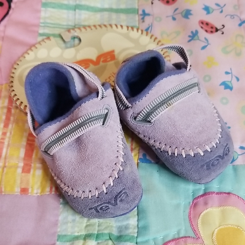 Teva Kids Suede Moccasins - Purple